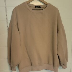 Oversized Boxy Pink/Beige Sweatshirt